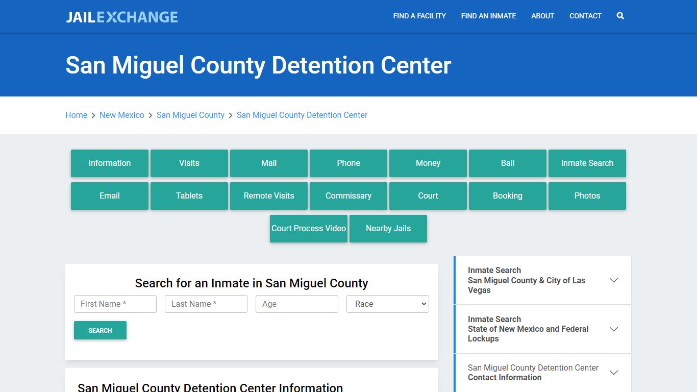 San Miguel County Detention Center - Jail Exchange